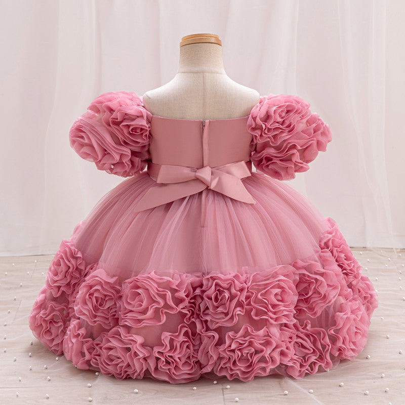 Girls Ruffle Bubble Occasion Dress