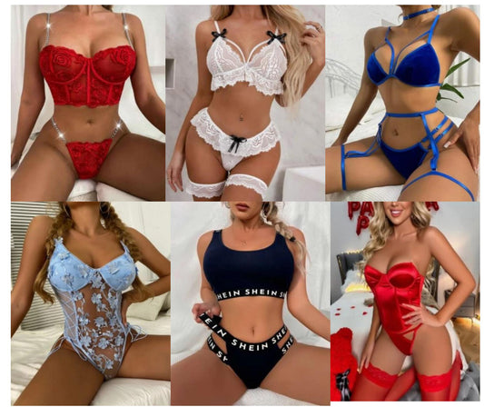 Sexy transparent women Lingerie set  stock